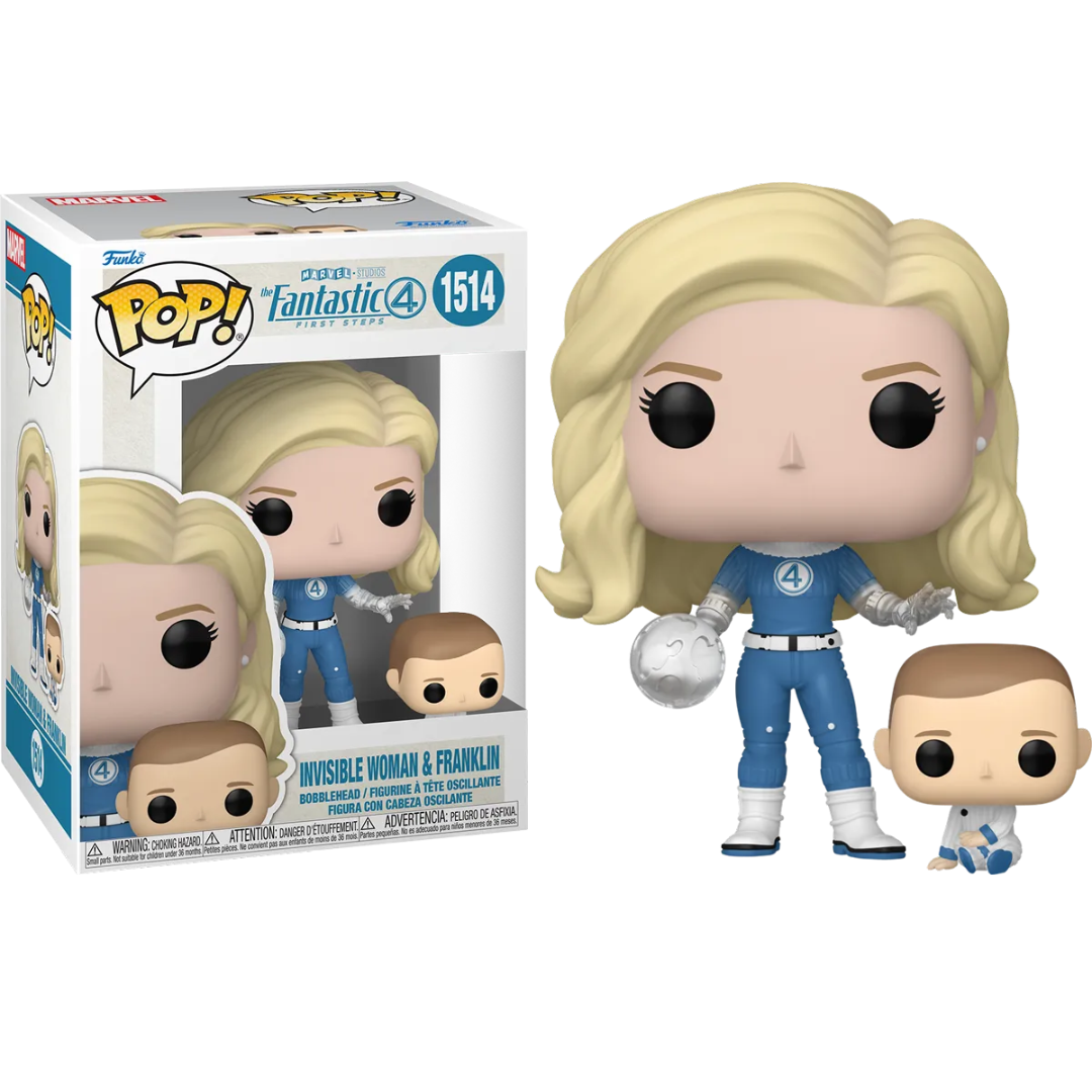 FunkoPOP! FANTASTIC FOUR - INVISIBLE WOMAN W/FRANKLIN